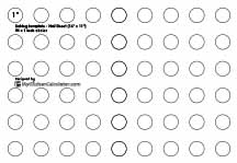 Circle Template, 1 inch x 54