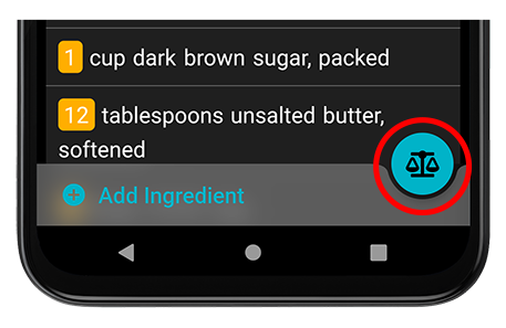 Image of the scale button